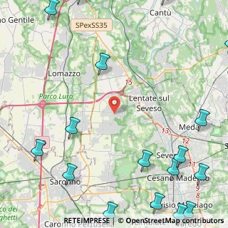 Mappa Via Vittorio Veneto, 20020 Misinto MB, Italia (7.5895)