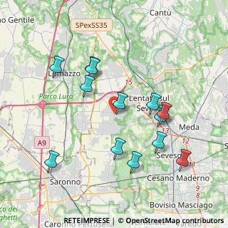 Mappa Via Vittorio Veneto, 20020 Misinto MB, Italia (3.83462)
