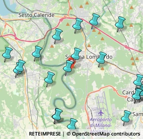 Mappa Via Lungo Canale Villoresi, 21019 Somma lombardo VA, Italia (5.3885)
