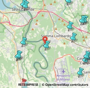 Mappa Via Lungo Canale Villoresi, 21019 Somma lombardo VA, Italia (6.7435)