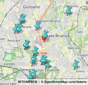 Mappa Via Bezzecca, 20841 Carate Brianza MB, Italia (2.30278)