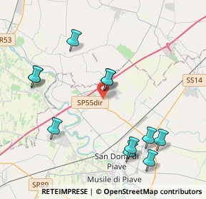 Mappa Via Guaiane, 30022 Noventa di Piave VE, Italia (4.37909)