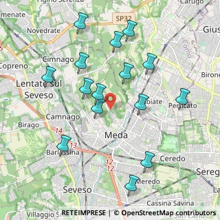 Mappa Via delle Brughiere, 20821 Meda MB, Italia (2.05)