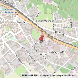 Mappa Via Carso, 16, 21011 Casorate Sempione, Varese (Lombardia)