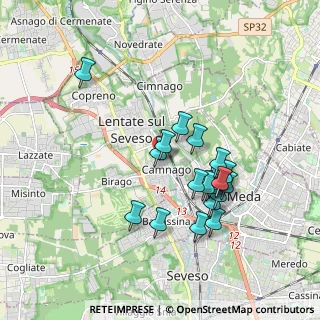 Mappa Via Venezia, 20823 Lentate sul Seveso MB, Italia (1.64526)