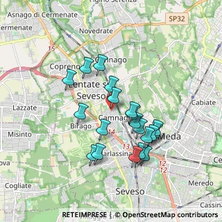 Mappa Via Venezia, 20823 Lentate sul Seveso MB, Italia (1.6045)