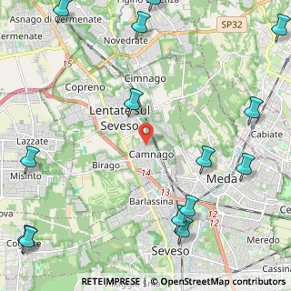 Mappa Via Venezia, 20823 Lentate sul Seveso MB, Italia (3.34571)