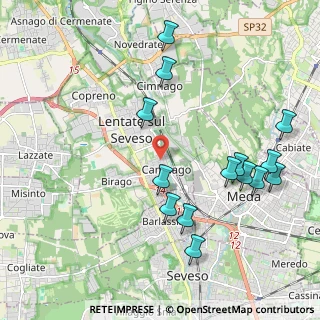 Mappa Via Venezia, 20823 Lentate sul Seveso MB, Italia (2.25071)