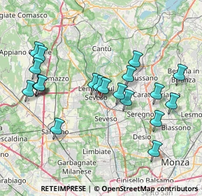 Mappa Via Venezia, 20823 Lentate sul Seveso MB, Italia (7.798)