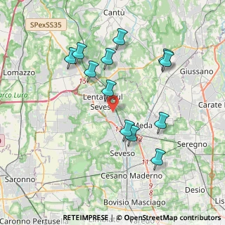 Mappa Via Venezia, 20823 Lentate sul Seveso MB, Italia (3.78667)
