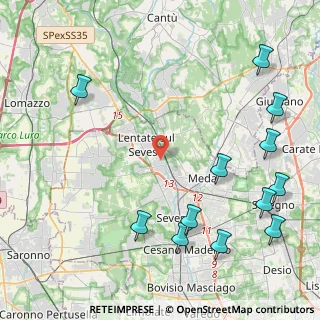 Mappa Via Venezia, 20823 Lentate sul Seveso MB, Italia (5.63333)