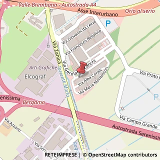 Mappa Via Antonia Ponti, 12, 24126 Bergamo, Bergamo (Lombardia)