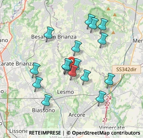 Mappa Via Wolfgang Amadeus Mozart, 23880 Casatenovo LC, Italia (3.3)