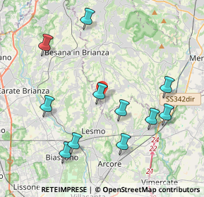 Mappa Via Wolfgang Amadeus Mozart, 23880 Casatenovo LC, Italia (4.31364)