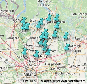 Mappa Via Wolfgang Amadeus Mozart, 23880 Casatenovo LC, Italia (10.828)