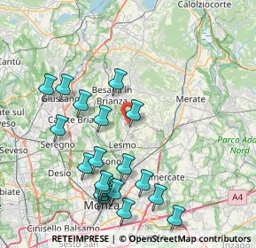 Mappa Via Wolfgang Amadeus Mozart, 23880 Casatenovo LC, Italia (8.728)