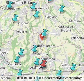 Mappa Via Wolfgang Amadeus Mozart, 23880 Casatenovo LC, Italia (3.098)