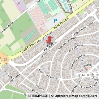 Mappa Via Tarvisio, 74, 33054 Lignano Sabbiadoro, Udine (Friuli-Venezia Giulia)