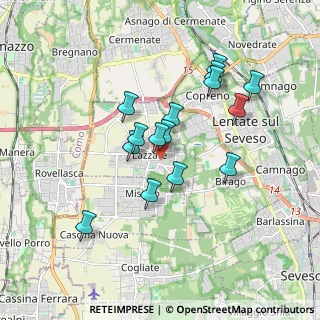 Mappa Via Piave, 20824 Lazzate MB, Italia (1.54733)