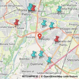 Mappa Via Due Giugno, 24048 Treviolo BG, Italia (2.50818)