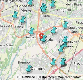 Mappa Via Due Giugno, 24048 Treviolo BG, Italia (2.46632)