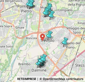 Mappa Via Due Giugno, 24048 Treviolo BG, Italia (2.35235)
