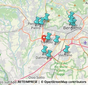 Mappa Via Due Giugno, 24048 Treviolo BG, Italia (3.46455)