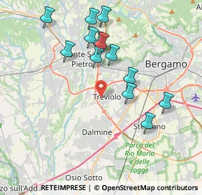 Mappa Via Due Giugno, 24048 Treviolo BG, Italia (3.82462)