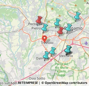 Mappa Via Due Giugno, 24048 Treviolo BG, Italia (3.67909)