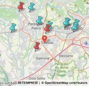 Mappa Via Due Giugno, 24048 Treviolo BG, Italia (4.36273)