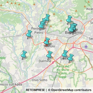 Mappa Via Due Giugno, 24048 Treviolo BG, Italia (4.10929)