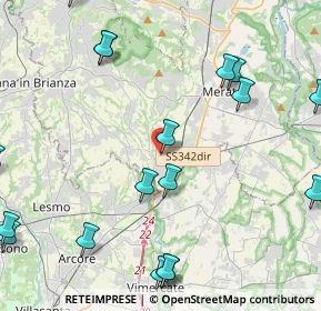 Mappa Via Giuseppe Mazzini, 23871 Lomagna LC, Italia (5.9765)