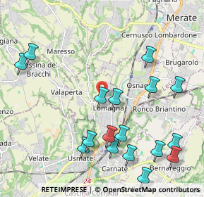 Mappa Via Giuseppe Mazzini, 23871 Lomagna LC, Italia (2.43353)