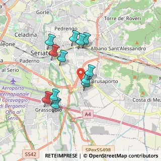 Mappa Via Ca' Bertoncina, 24068 Seriate BG, Italia (1.56917)