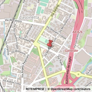 Mappa Via Nazario Sauro, 1, 21013 Gallarate, Varese (Lombardia)