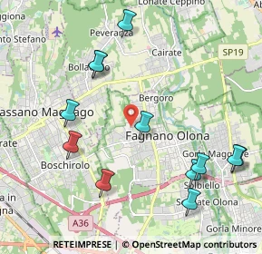 Mappa Via Liserta, 21054 Fagnano Olona VA, Italia (2.3075)