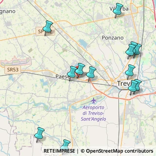 Mappa Via Vittorio Veneto, 31038 Paese TV, Italia (5.32462)