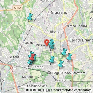 Mappa Via Fratelli Rosselli, 20833 Giussano MB, Italia (1.91917)