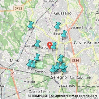 Mappa Via Fratelli Rosselli, 20833 Giussano MB, Italia (1.86571)