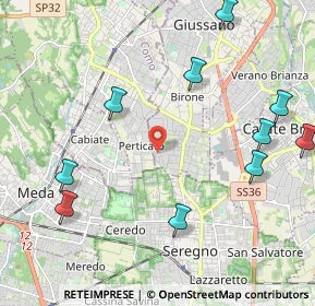 Mappa Via Fratelli Rosselli, 20833 Giussano MB, Italia (2.71273)