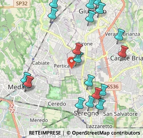 Mappa Via Fratelli Rosselli, 20833 Giussano MB, Italia (2.44368)