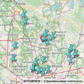 Mappa Via Fratelli Rosselli, 20833 Giussano MB, Italia (10.58)