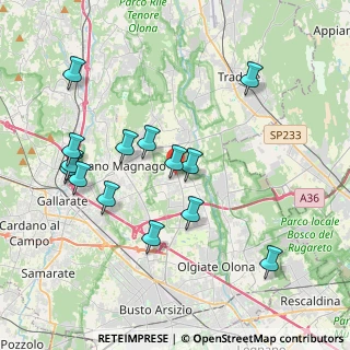 Mappa Via Lombardia, 21054 Fagnano Olona VA, Italia (3.99143)