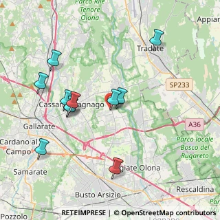 Mappa Via Lombardia, 21054 Fagnano Olona VA, Italia (3.92545)