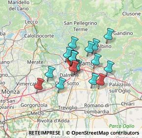 Mappa Piazza Mons. T. Benedetti, 24048 Treviolo BG, Italia (9.04176)