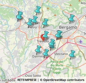 Mappa Piazza Mons. T. Benedetti, 24048 Treviolo BG, Italia (3.50133)