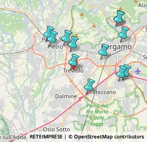 Mappa Piazza Mons. T. Benedetti, 24048 Treviolo BG, Italia (3.98)