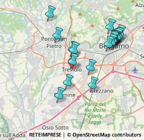 Mappa Piazza Mons. T. Benedetti, 24048 Treviolo BG, Italia (3.9275)