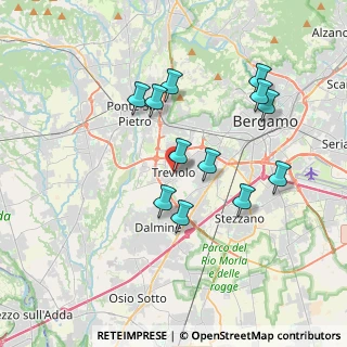 Mappa Piazza Mons. T. Benedetti, 24048 Treviolo BG, Italia (3.43)