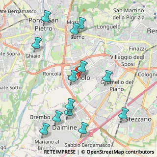 Mappa Piazza Mons. T. Benedetti, 24048 Treviolo BG, Italia (2.37154)